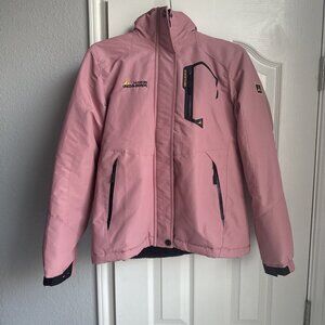 Moerden Pink Black Fleece Lined Unco & Boror Vator 189 Waterproof Jacket Size S